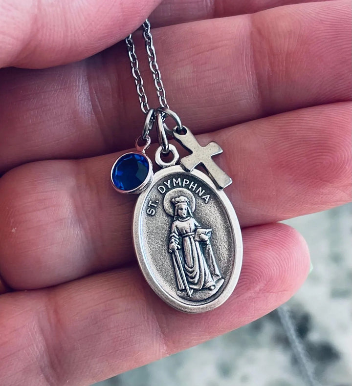 Catholic Saint Dymphna necklace patron saint of mental health