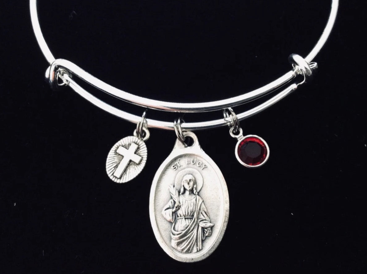 Saint Lucy Jewelry Saint Lucy Medal Patron of the Blind 