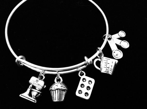 Baking Charm Bracelet – Cupcake &amp; Kitchen Jewelry Gift