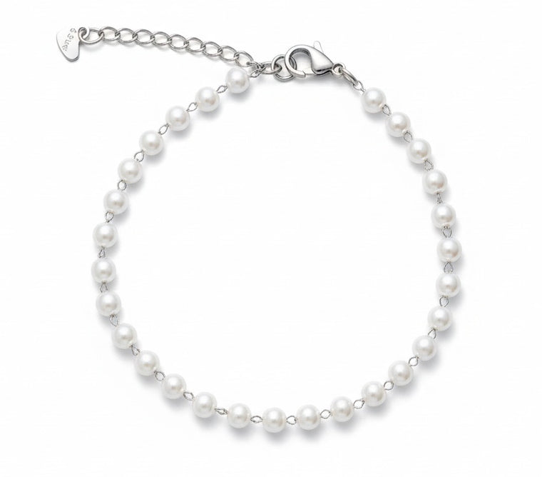 Pearl Anklet Stainless Steel 9 Inch with Extender | Pearl Ankle Bracelet