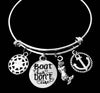 Boat Hair Don't Care Nautical Jewelry Expandable Charm Bracelet 