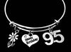 95th Birthday gift for women 95th Birthday Charm Bracelet