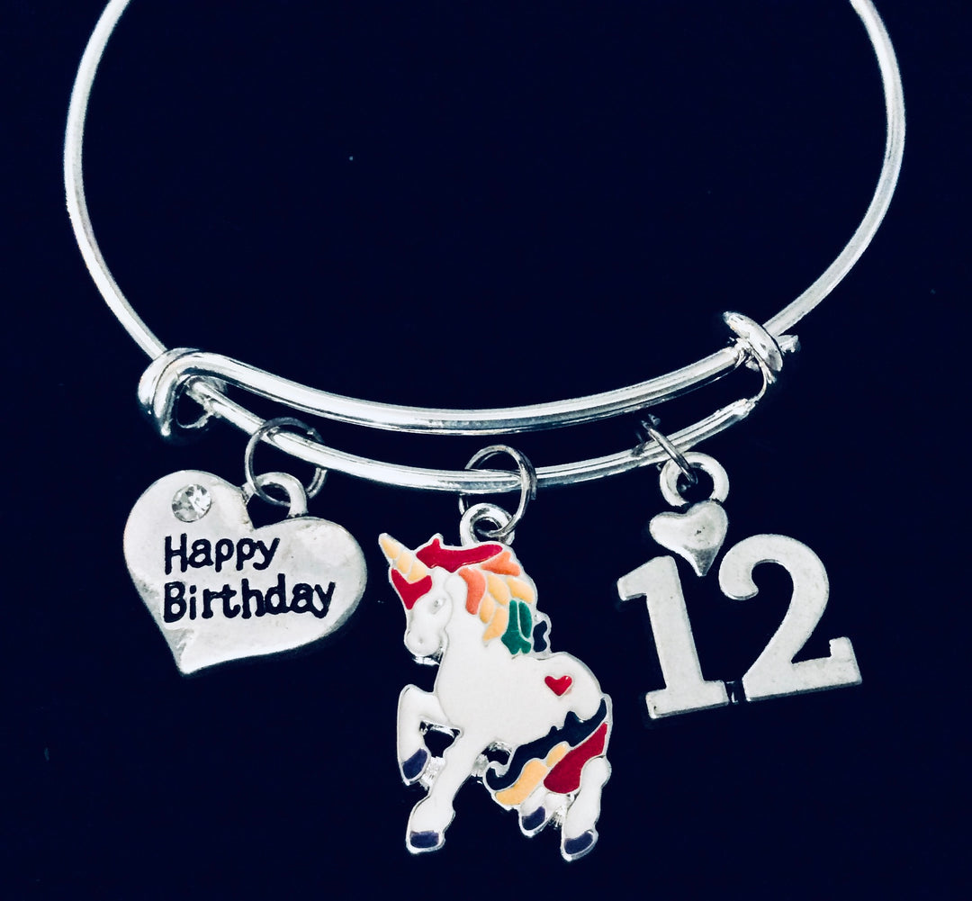 12th Birthday Gift for Girls 12th Birthday  Charm Bracelet 