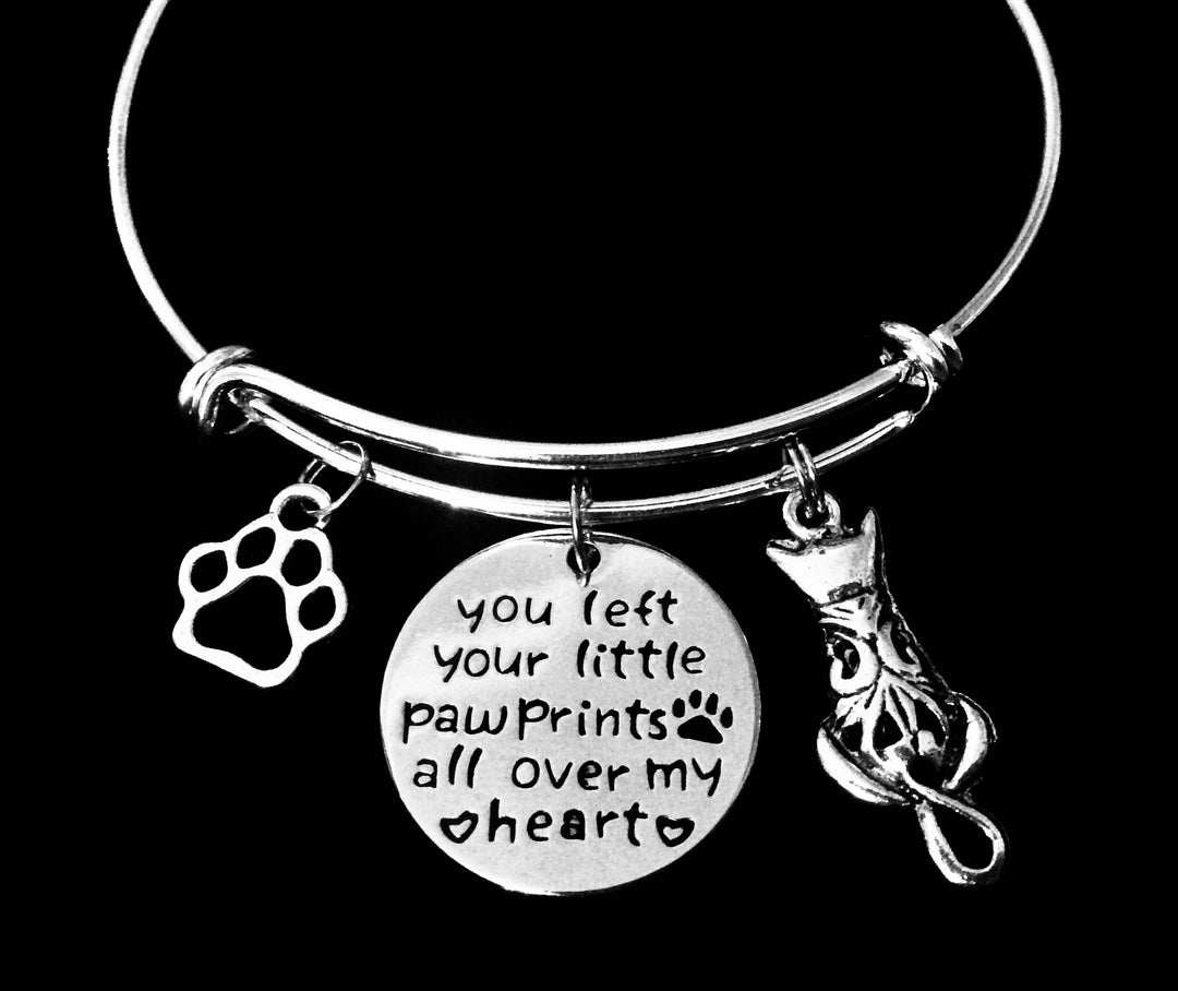 Gift for Cat Memorial Gift for Cat loss Cat Charm Bracelet