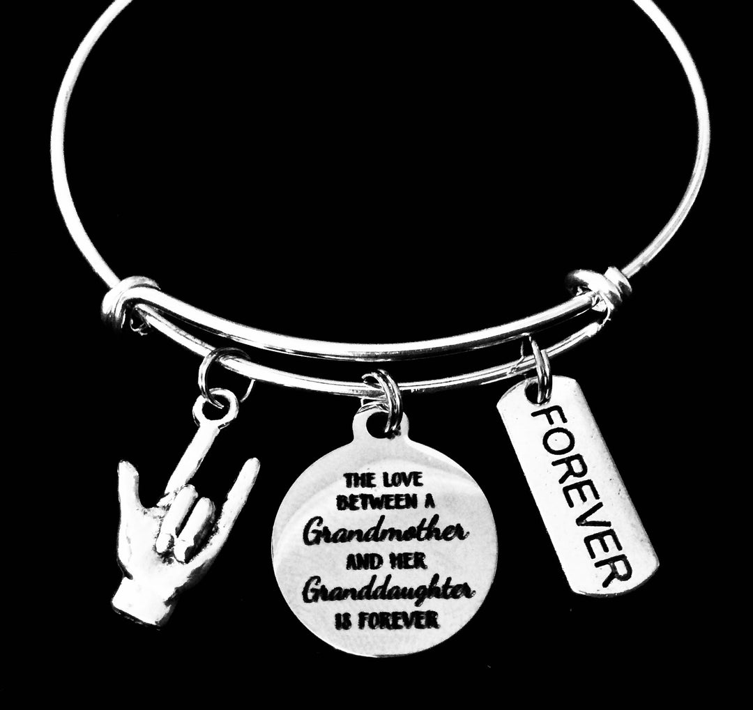 Gift for Granddaughter Charm Bracelet Gift form Grandma Jewelry for Granddaughter