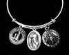 Confirmation Jewelry Saint Clare Expandable Charm Bracelet 