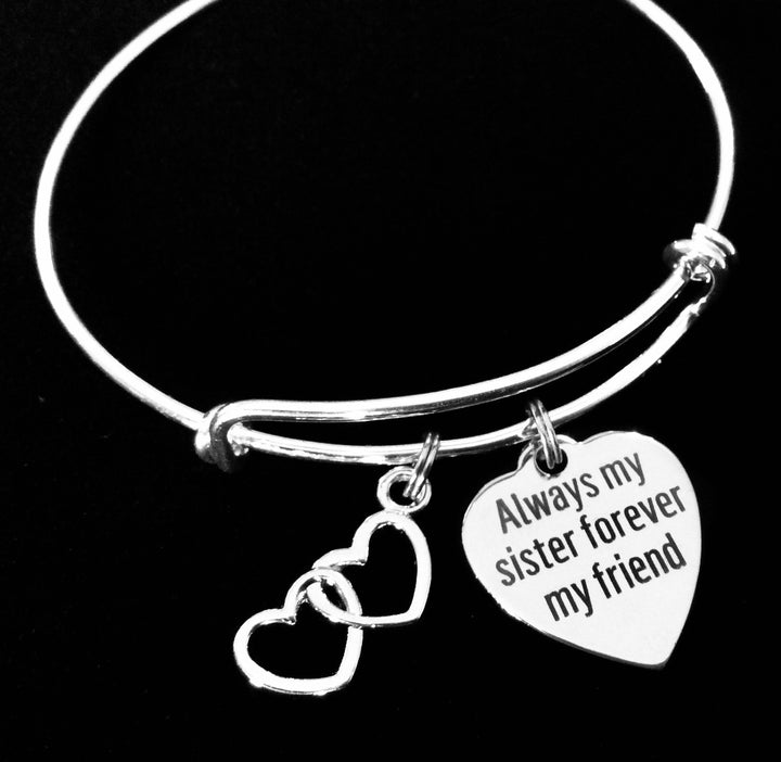 Gifts for sister Always my Sister Forever My Friend Charm Bracelet