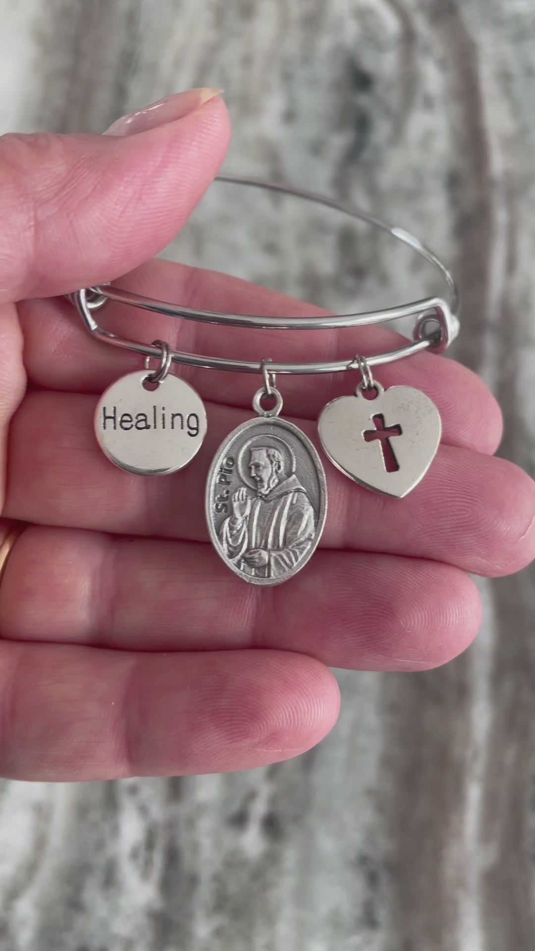 Saint Pio Charm Bracelet for healing