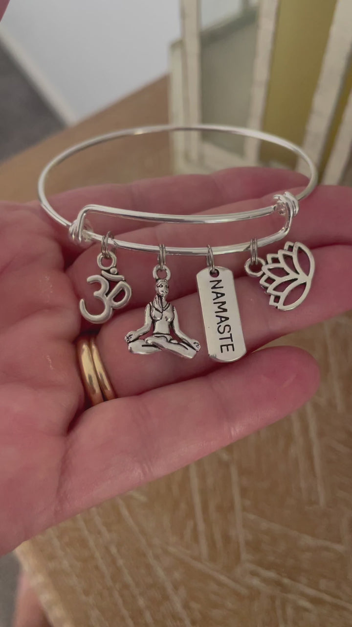 Yoga Inspired Charm Bracelet 