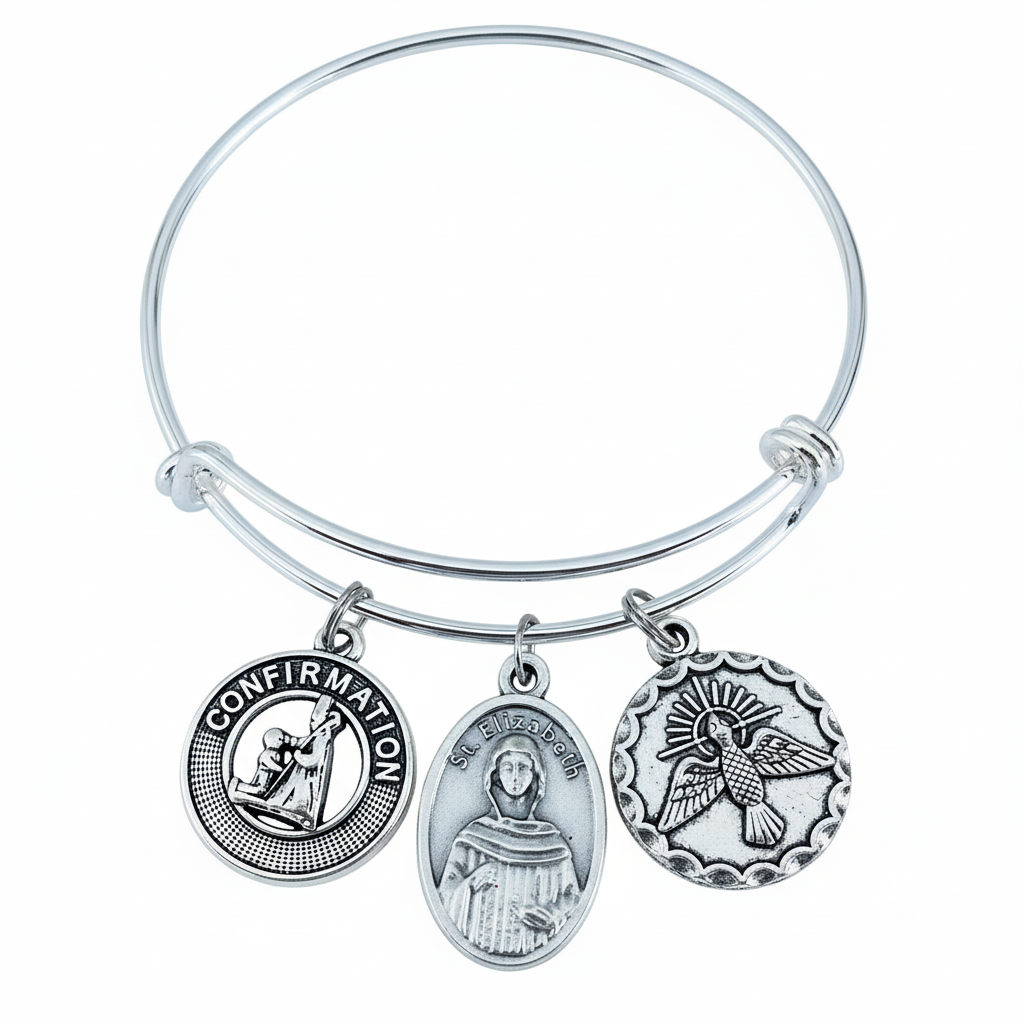 Saint Elizabeth Charm Bracelet for Confirmation
