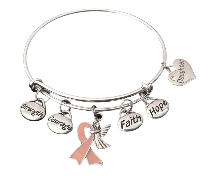 Daughter Pink Awareness Bracelet