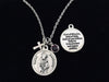 Saint Anthony Medal Silver Necklace