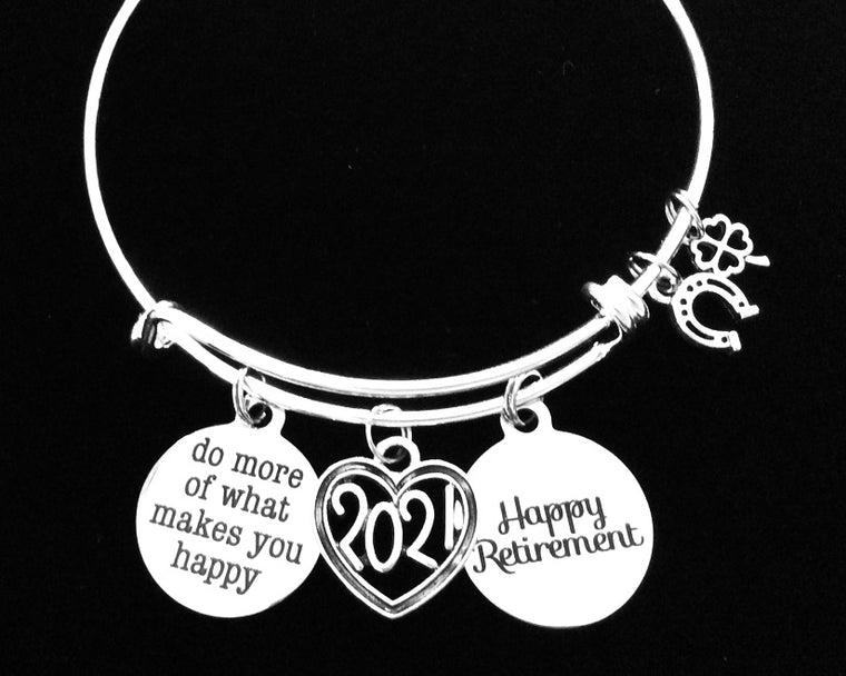 Retirement Gift for Her Charm Bracelet 