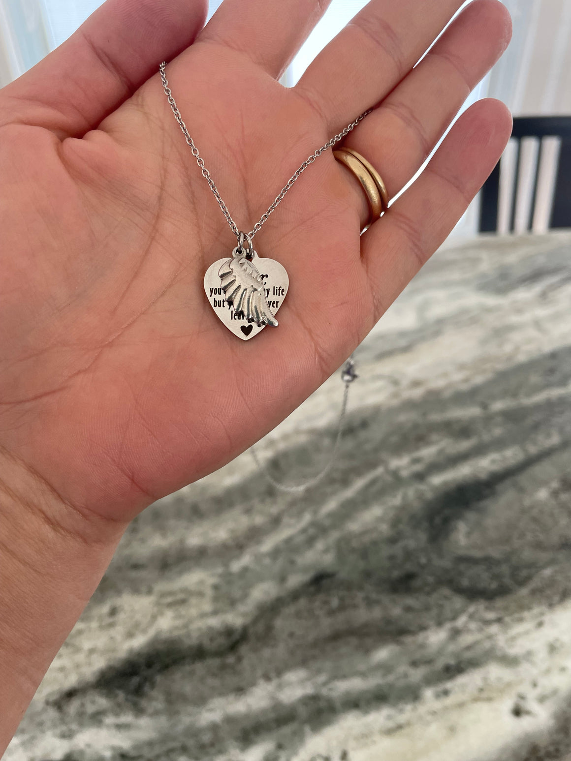 Memorial necklace deals for sister