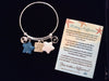 Nautical Gift Starfish Story Jewelry Thank you Charm Bracelet Adjustable Bangle One Size Fits All Gift Personalization (Plus Free Starfish Story Card)