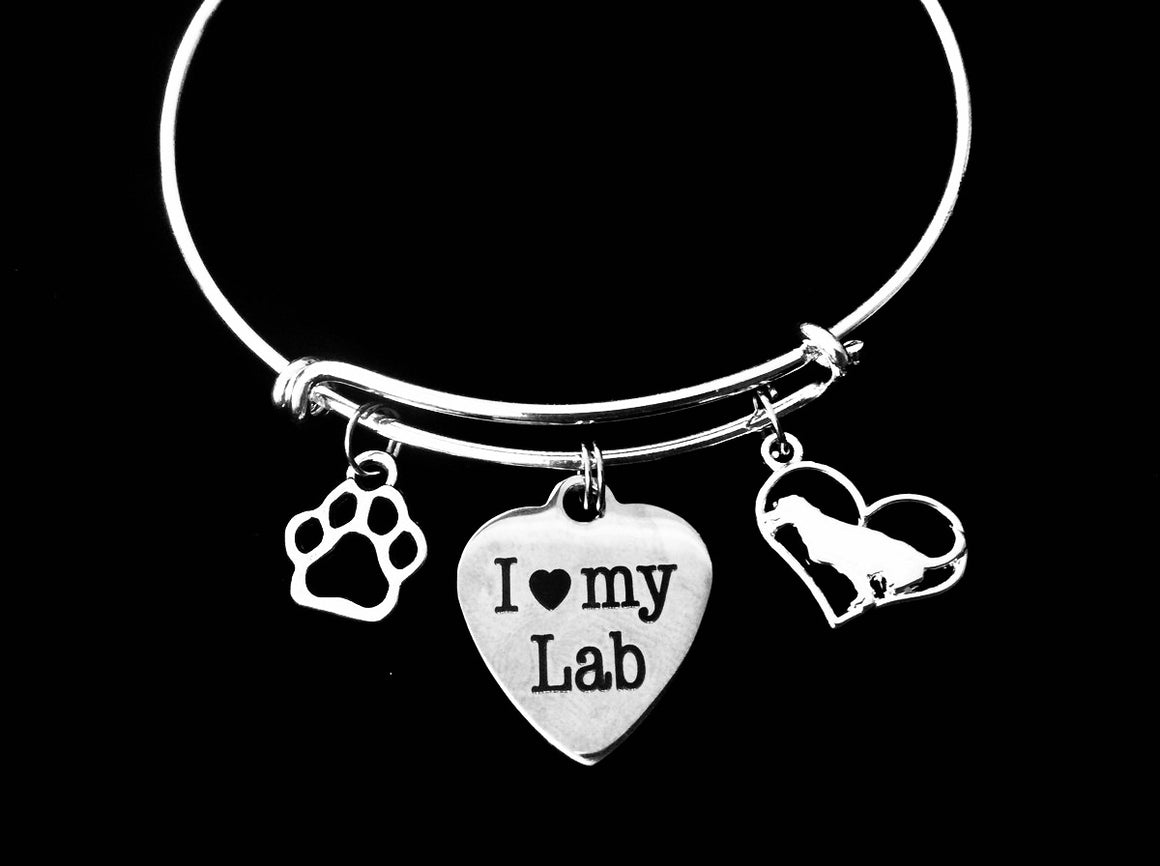 LAbrador Retriever Charm Bracelet I Love My Lab