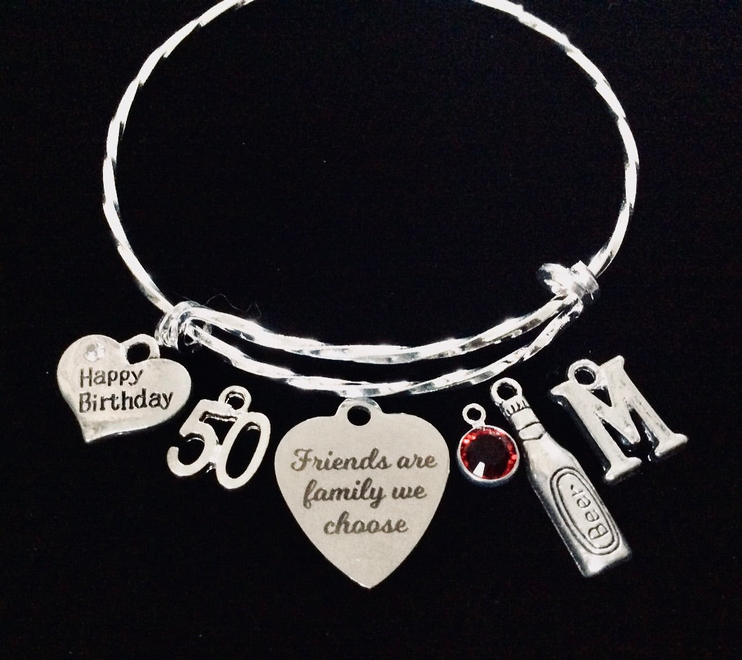 Buy Personalized Bangle Charm Bracelet Sisters by Choice, Sterling Silver  Initial Charms, Custom Birthstone Bracelet Online in India - Etsy