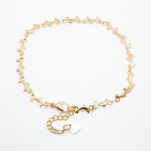 Gold Dolphin Anklet