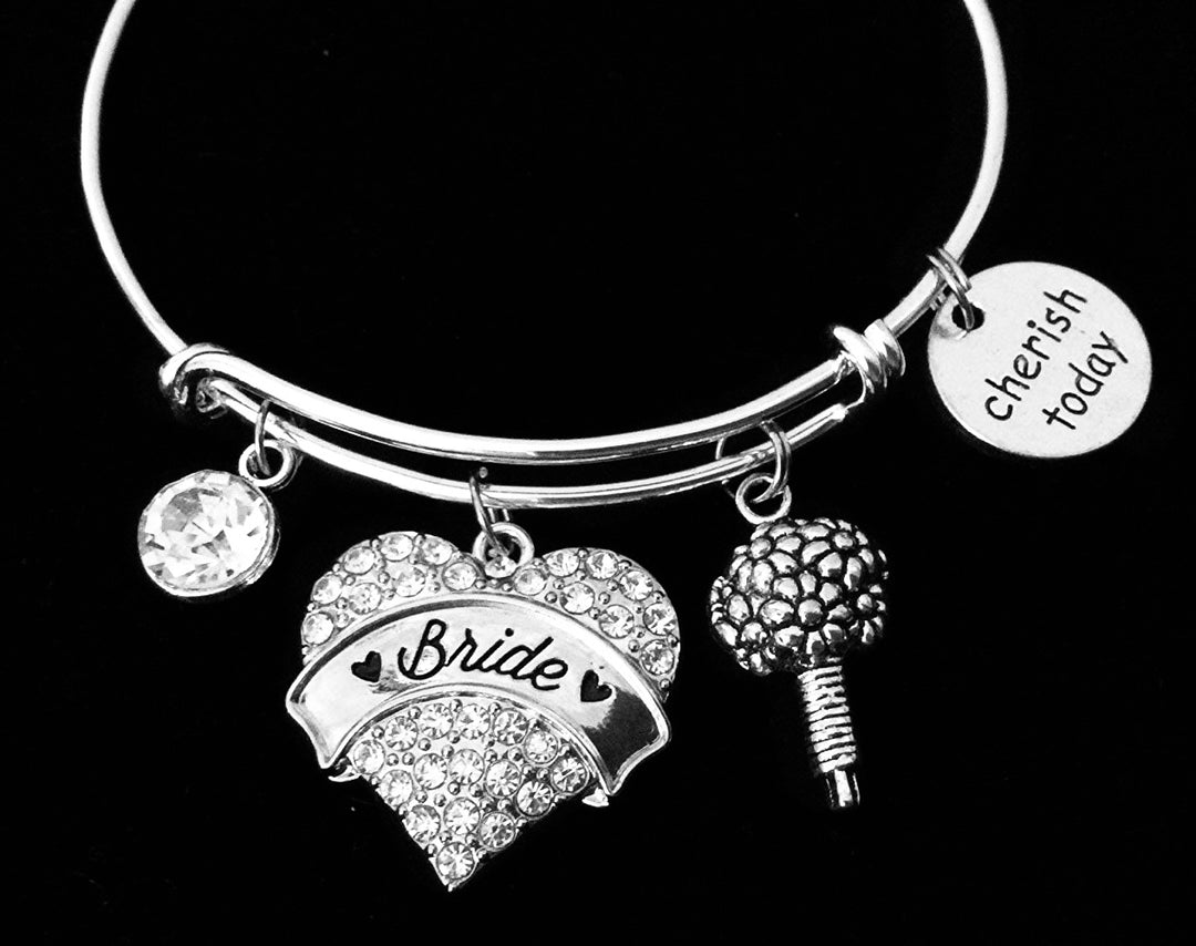 Wedding Jewelry Gift for Bride Bridal Charm Bracelet
