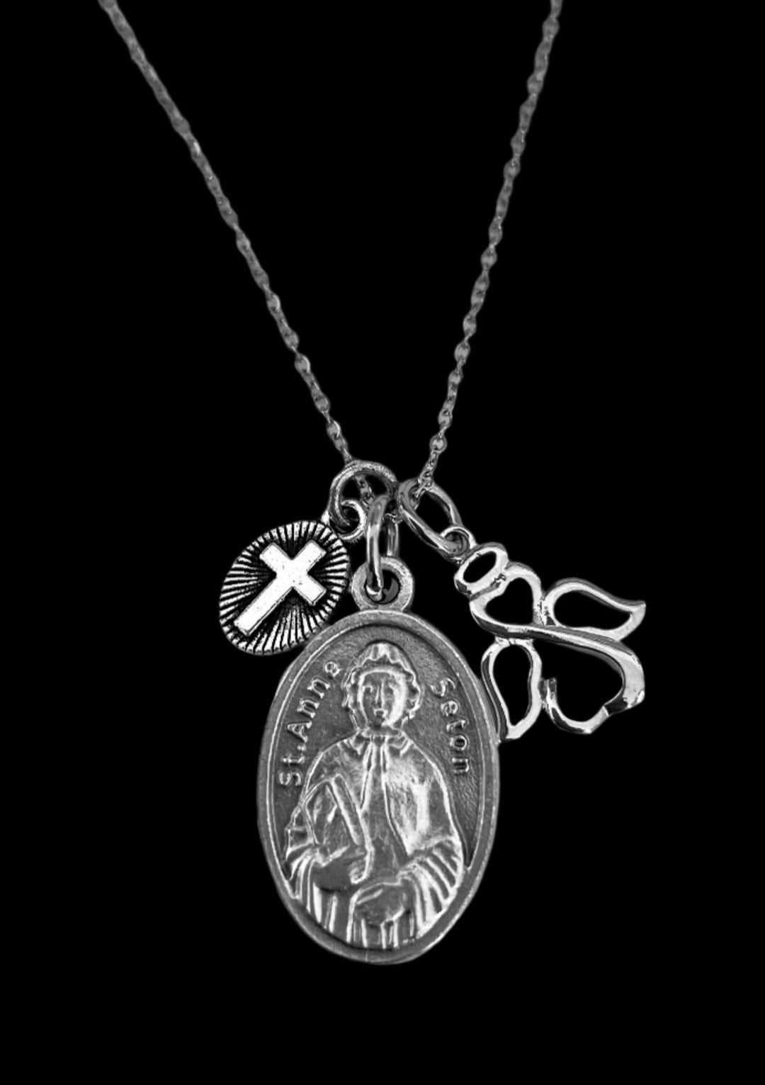 Saint Anne Seton Medal Necklace 