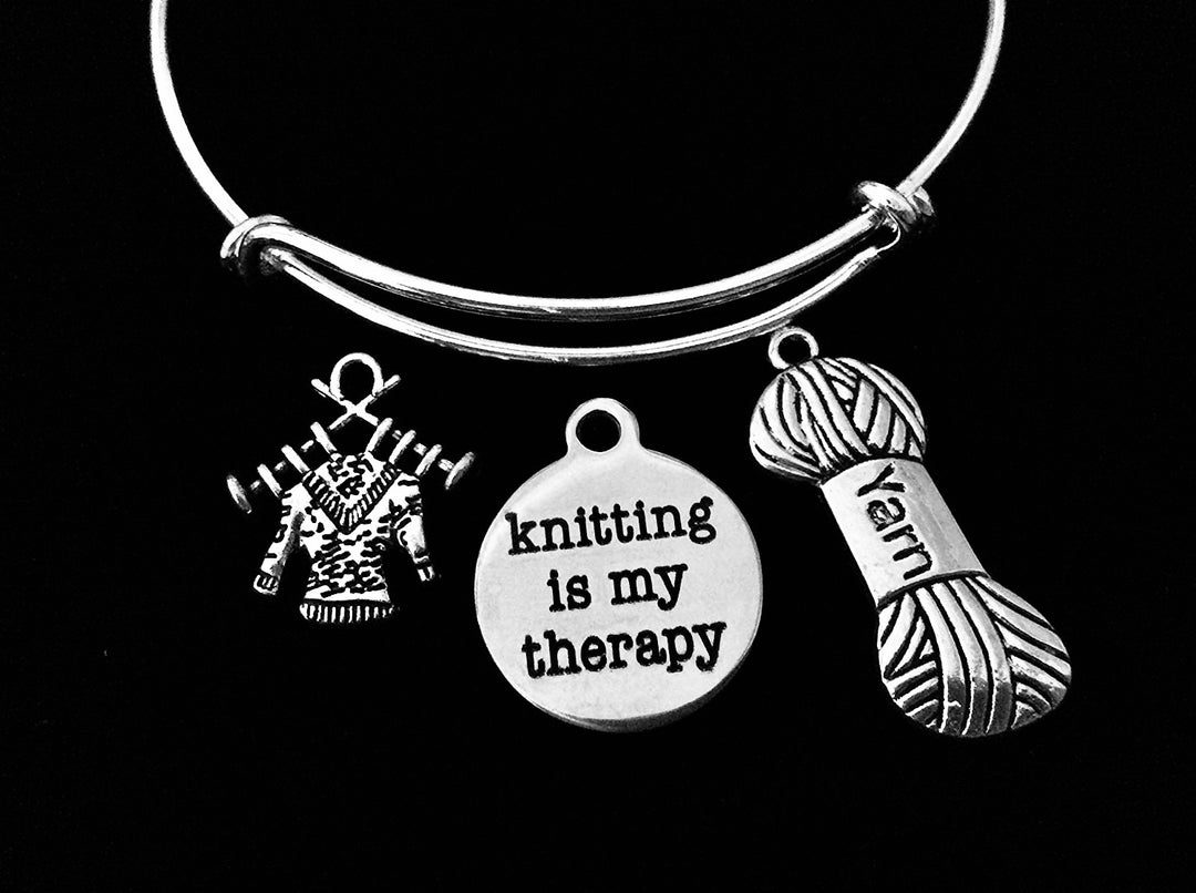 I Love to Knit Knitting is my therapy 