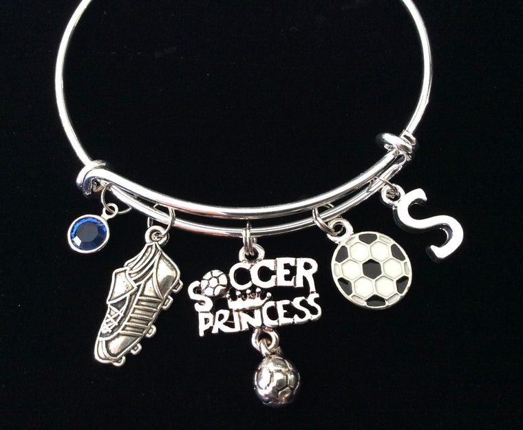 Soccer Charm Bracelet for Girls