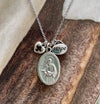 Saint Jude Medal Necklace St Jude Necklace Saint Jude Patron Saint of the Impossible Hope