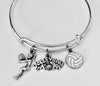 Gift for Volleyball Mom Charm Bracelet
