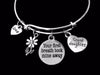 Grand Daughter Your First Breath Took Mine Away Expandable Charm Bracelet Adjustable Bangle Trendy Gift Granddaughter 