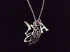 Personalized Unicorn Necklace Initial Birthstone Jewelry Charm Pendant Custom Designed Gift
