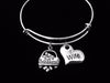 Just Married Wife Jewelry Expandable Charm Bracelet Silver Adjustable Wire Bangle Stacking One Size Fits All Gift Newlyweds 