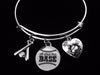 It's All About That Base Expandable Charm Bracelet Love Baseball or Softball Silver Adjustable Bangle Trendy One Size Fits All Gift Baseball Bats