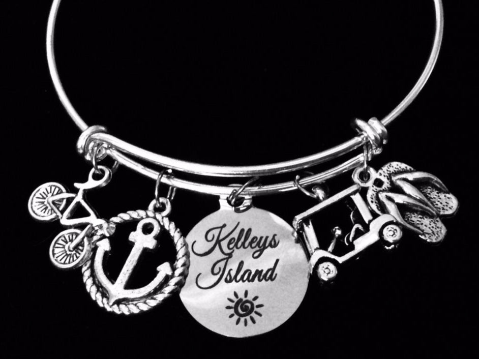 Kelleys Island Jewelry Lake Erie Charm Bracelet