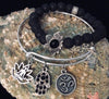 Inspirational Hamsa Buddha Om Lotus Bracelet Set