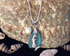 Mermaid Blue Sea Glass Sterling Silver Necklace Seaglass Jewelry Nautical Beach Glass
