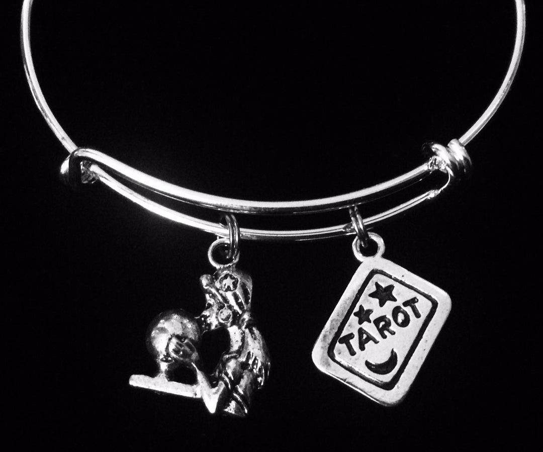 Tarot Card Fortune Teller Expandable Charm Bracelet Adjustable Bangle