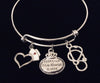 Keep Calm The Nurse is Here Expandable Charm Bracelet One Size Fits All
