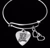 Sister Best Friend Adjustable Bracelet Silver Expandable Charm Bracelet Bangle Trendy One Size Fits All Gift