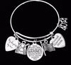 Personalized Marine Daughter Gift for Marine Mom Expandable Charm Bracelet Silver Adjustable Bangle One Size Fits All Gift USA Military USMC