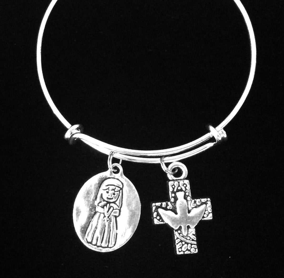 Mi Primera Comunion Girls First Communion Gift Expandable Charm Bracelets One Size Fits All