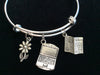 News Paper Reporter Writer Computer, Newspaper and Daisy Charm Bangle