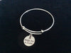 Walk for A Cure Awareness Ribbon Expandable Bracelet Silver Plated Wire Adjustable Bangle Charm Inspirational Trendy Handmade Stacking