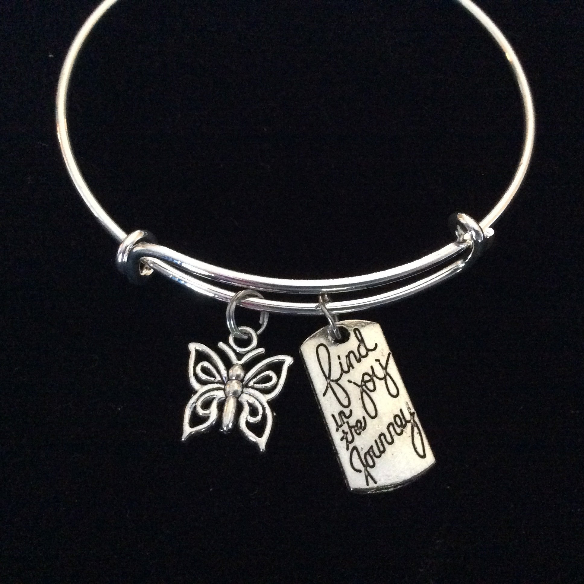 Silver Butterfly Charm Bracelet