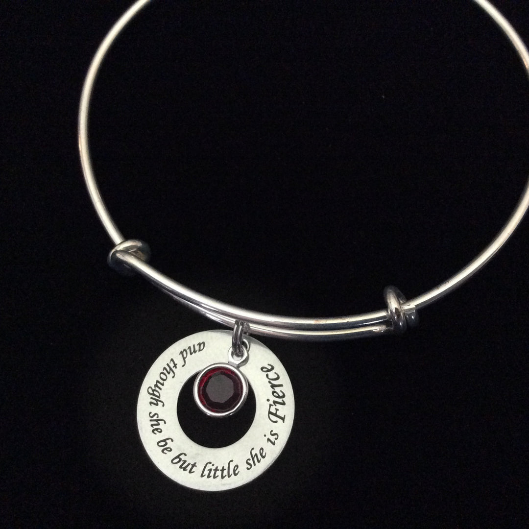 And Though She be But Little She is Fierce Charm bracelet