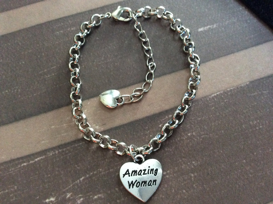 Amazing Woman Chain Link Bracelet