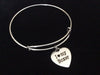 I Love my Boxer Stainless Steel Expandable Charm Bracelet Handmade in USA Dog Wire Bangle Gift Trendy Stacking