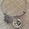 Little Lady Bug Mommy's Girl My Daughter My Love Charm Bracelet Silver Expandable Charm 