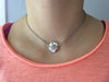 Sand Dollar Choker Adjustable Silver Chain Necklace Trendy jewelry 