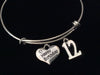 Happy 12th Birthday Expandable Silver Charm Bracelet Adjustable Bangle Gift Trendy 12