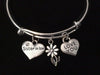 Love You Sister In Law Silver Expandable Charm Bracelet Adjustable Bangle Meaningful Gift